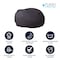 Flash Furniture Bean Bag Chair, Gray Back, 42 in W 42" L 19" H DG-BEAN-LARGE-SOLID-GY-GG - alternate 3